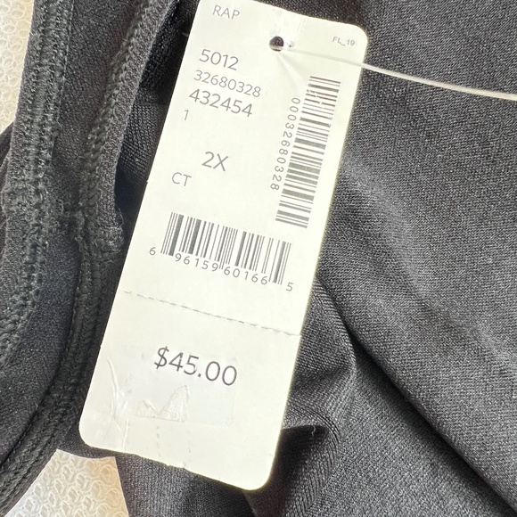 Addition Elle Shaperwear Black Size 2X Nylon Spandex New Full Slip - Picture 5 of 6